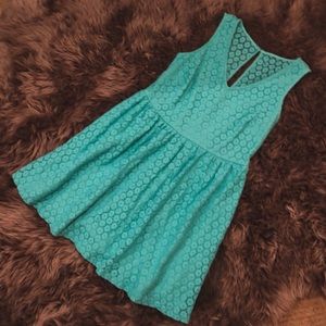New Look Turquoise Lace Dress Petite